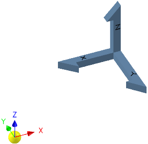 Component constrained to origin